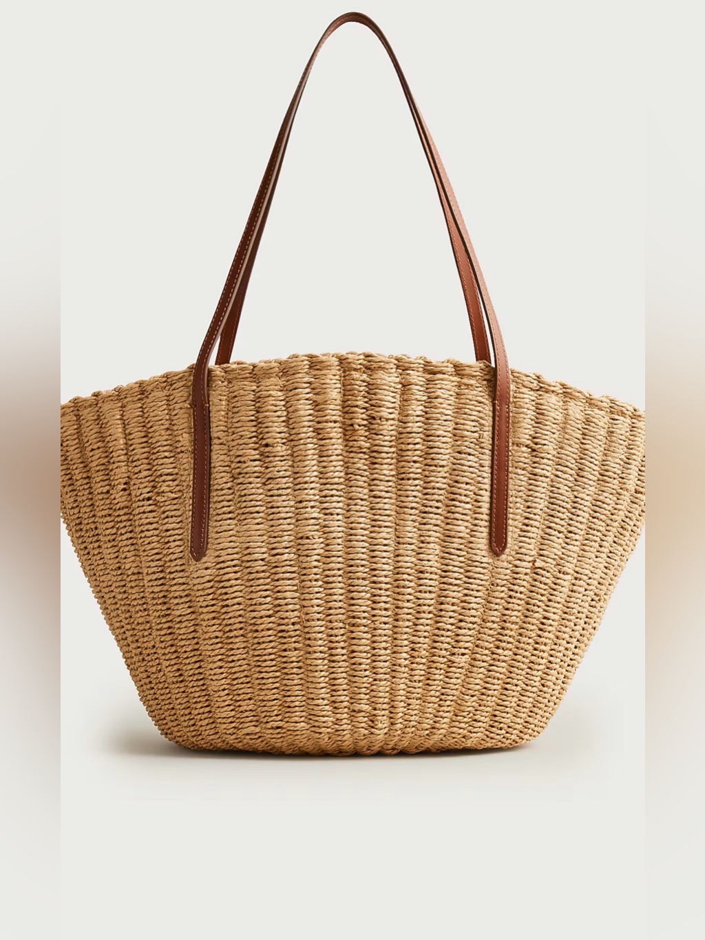 J Crew Como Paper Straw Woven Tote Bz003
